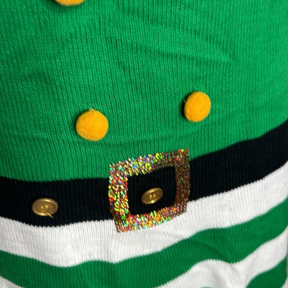 Planet gold elf plus size ugly sweater dress for women size 2X Christmas - Picture 3 of 9